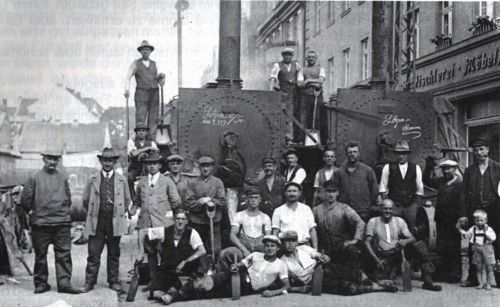 Pracownicy drogowi w Lotzen 1929
