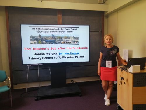 Janina Morska podczas sympozjum w Oxford