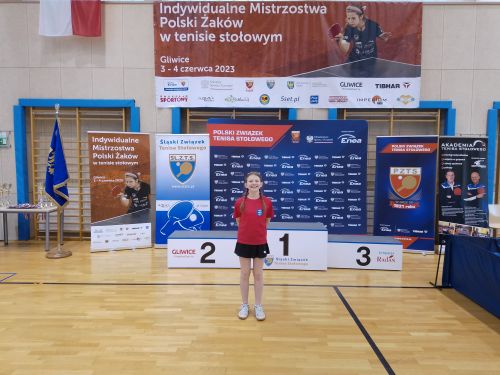 Mistrzostwa Polski Żaków w Tenisie Stołowym z udziałem giżycczanki