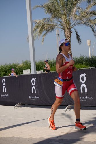 Sandra Kopiczko podczas Mistrzostw Świata w Triathlonie Abu Dabi