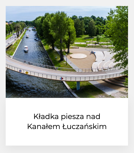 Kładka piesza nad Kanałem Łuczańskim