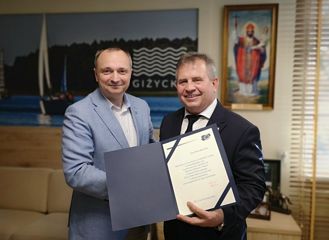 Burmistrz Iwaszkiewicz i Mirosław Boć