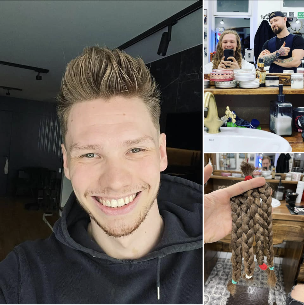 Jakub Kochanowski u fryzjera | włosy na rzecz fundacji onkologicznje