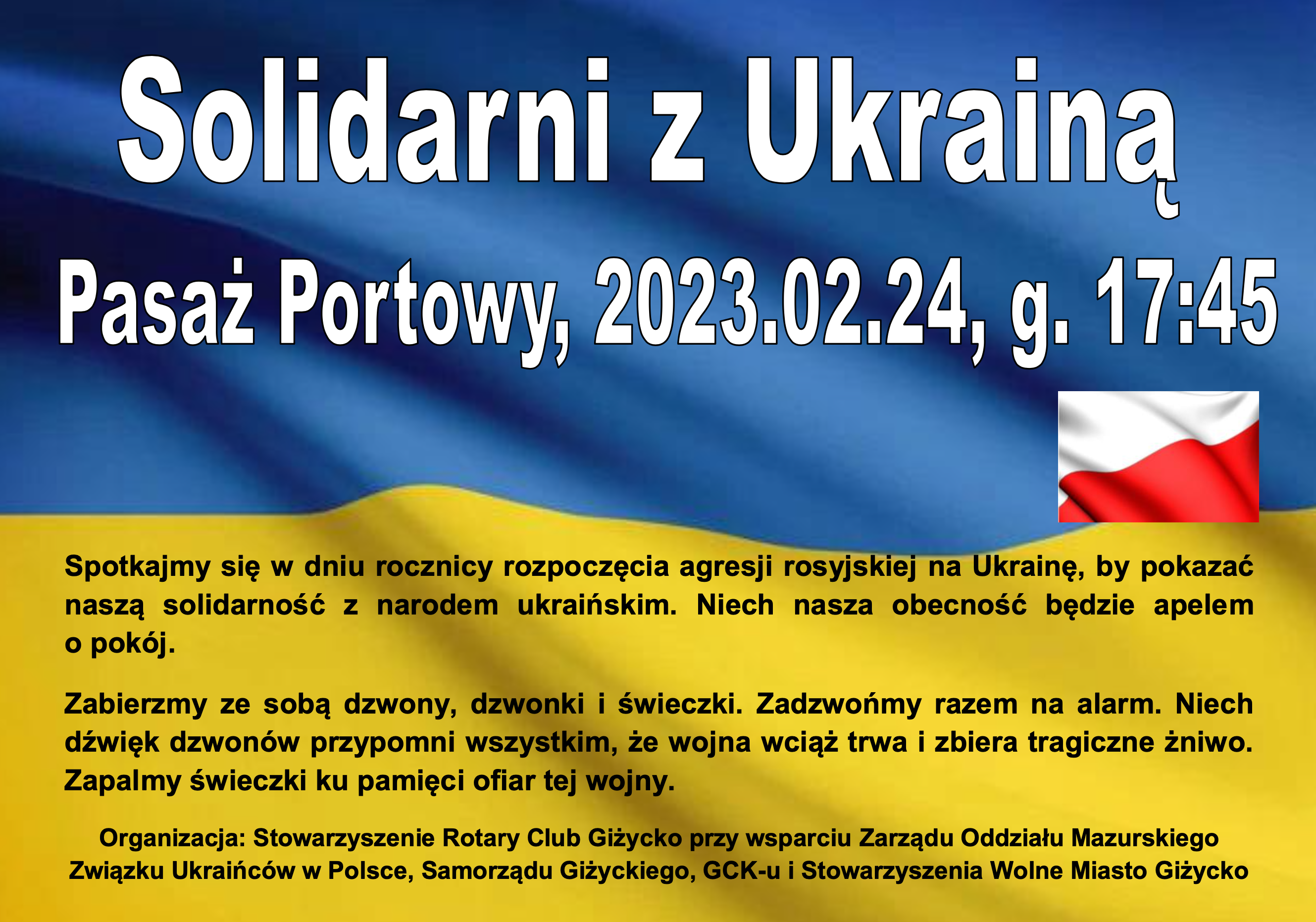 Plakat Solidarni z Ukrainą