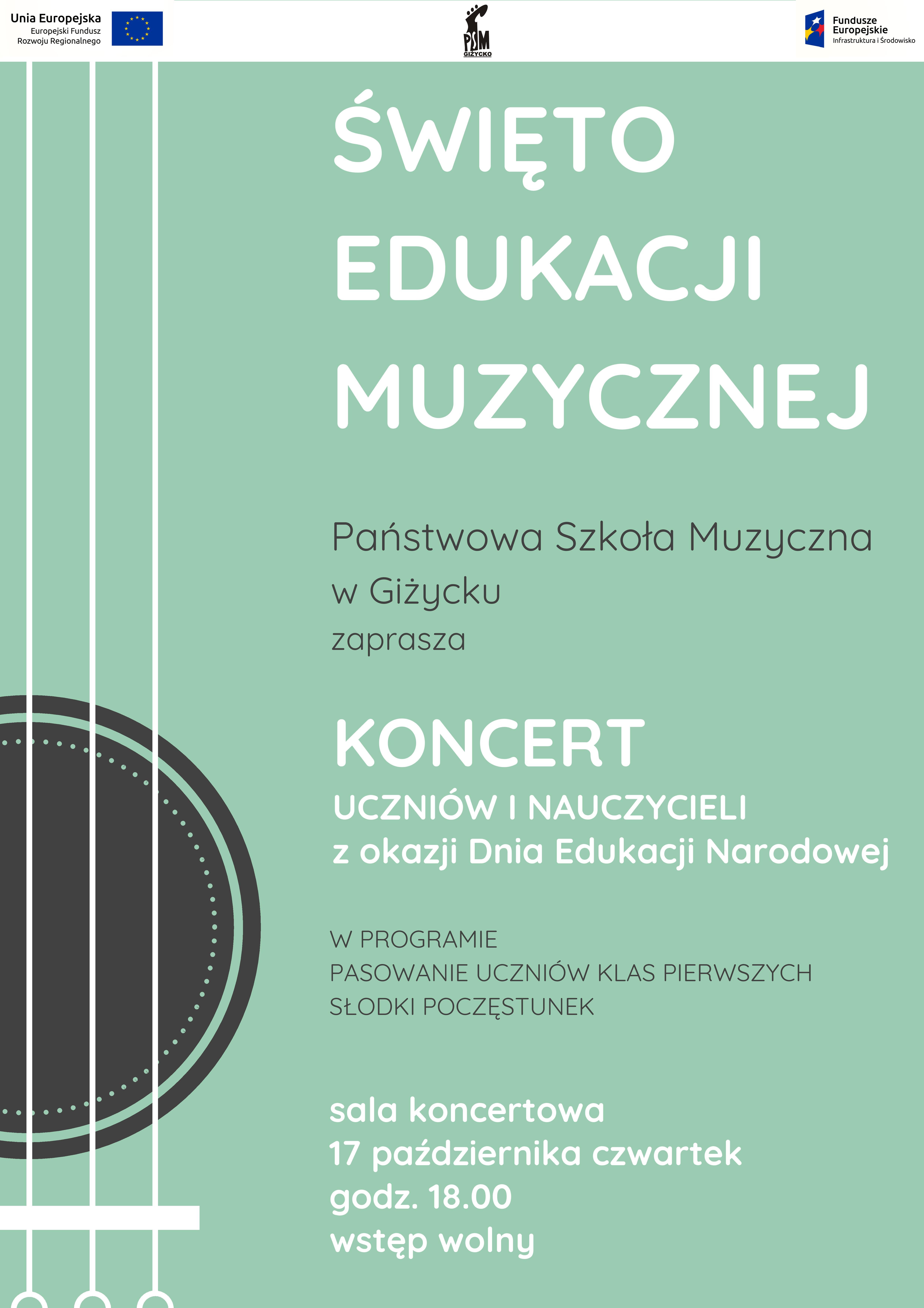 ŚWIĘTO EDUKACJI MUZYCZNEJ. Koncert uczniów i nauczycieli Państwowej Szkoły Muzycznej I st. w Giżycku