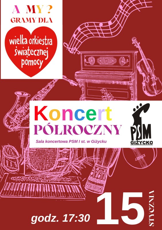 Koncert Półroczny na rzecz WOŚP