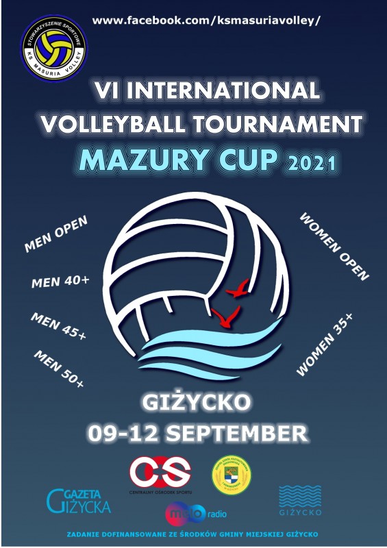VI Międzynarodowy Turniej Piłki Siatkowej "MAZURY CUP" 2021