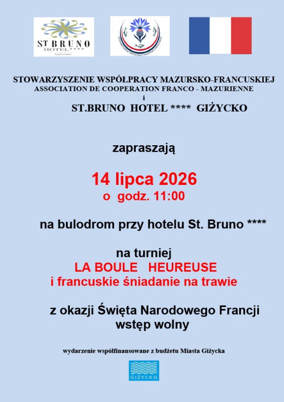 Turniej LA BOULE HEUREUSE i francuskie śniadanie na trawie