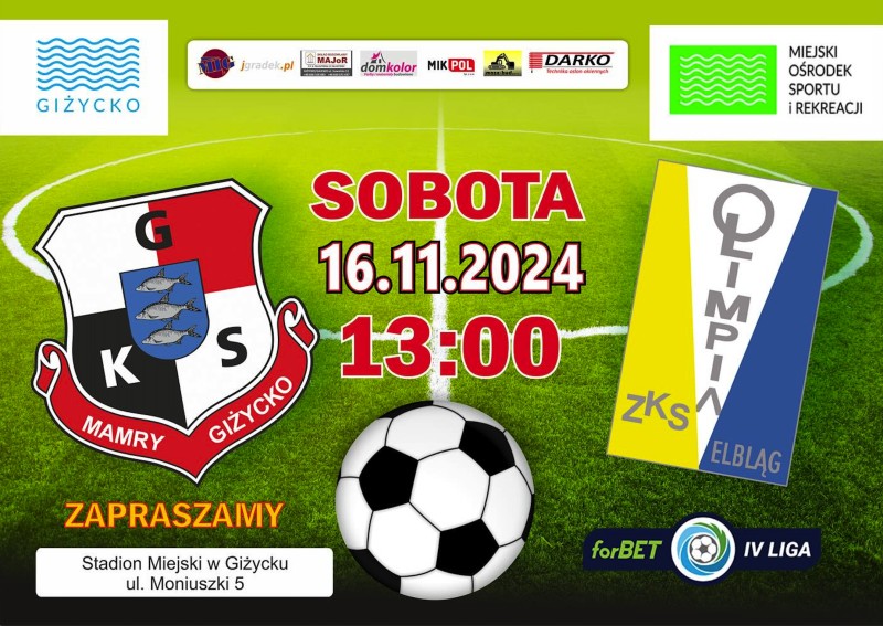 GKS Mamry Giżycko VS Olimpia Elbląg II